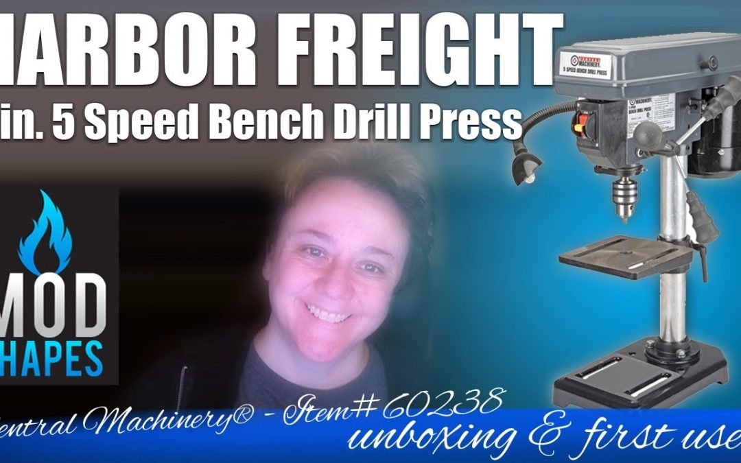 How Easy is This?  Unboxing and testing out a Harbor Freight drill press...