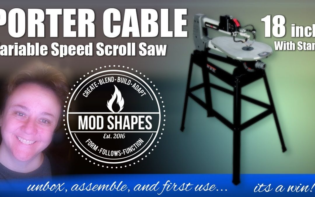 Upgraded Scroll Saw! Unboxing A Porter Cable 18 Inch Variable Scroll Saw with Stand!!!