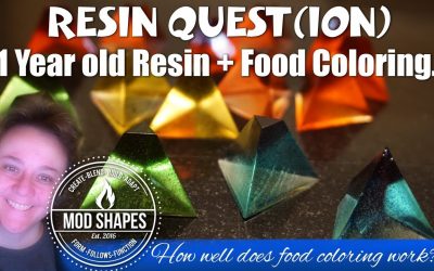 Using Food Coloring in Resin – Yes it works!
