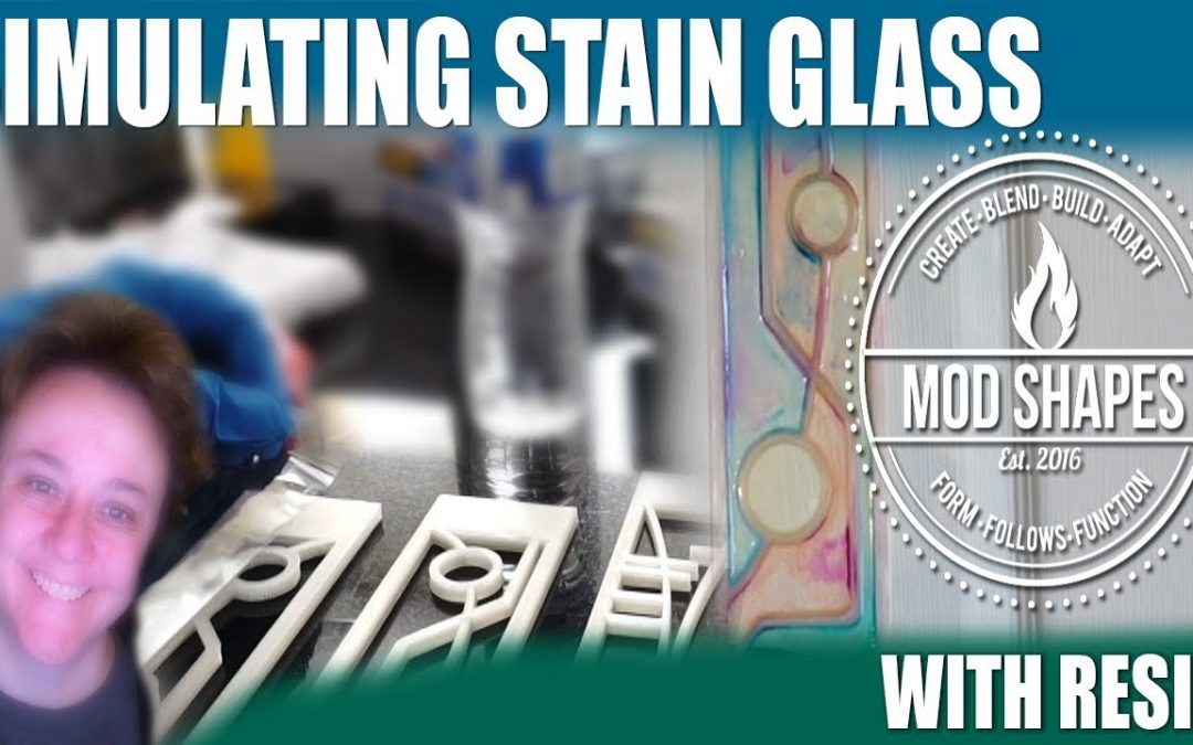 Simulate Stain Glass with Resin & 3d Printed Parts How To Step by Step