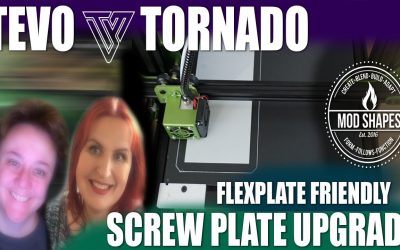 Installing 3d Printed  FlexPlate Friendly Screw Plates on Tevo Tornado