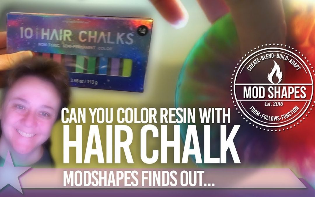 Using Hair Chalk as a Pigment for Easy Cast Clear Epoxy Resin - Awesome Results!