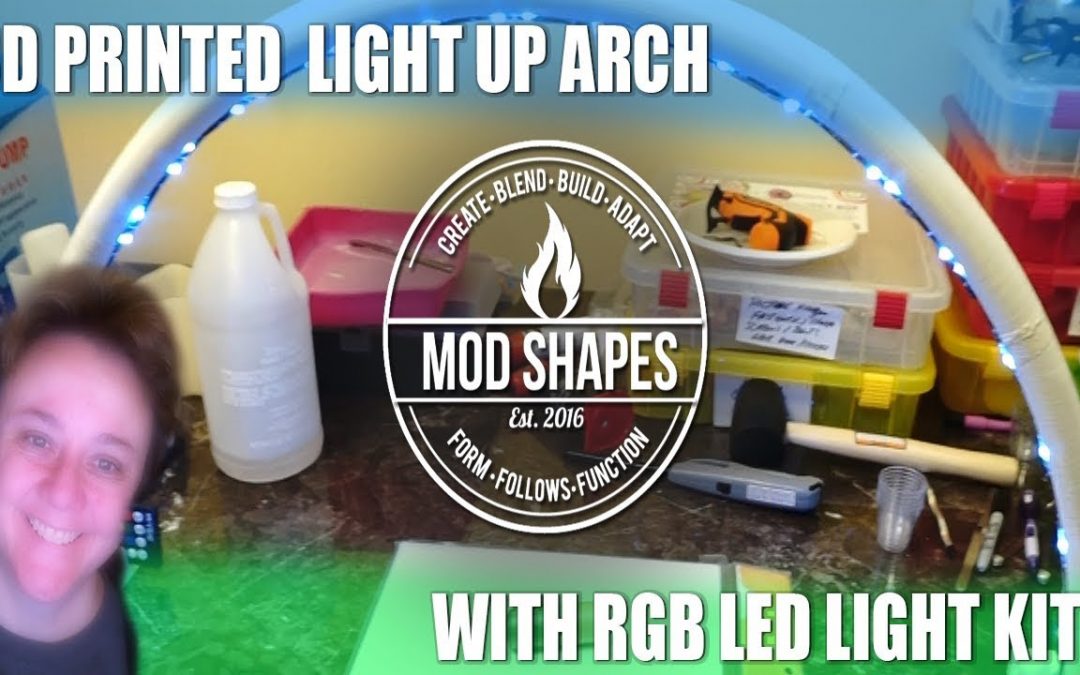3d Modeling and Printing This LED Light Up Arch in Fusion 360 with PLA