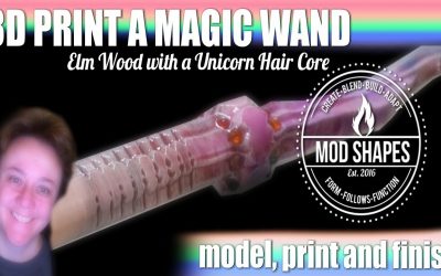My Harry Potter Inspired Magic Wand 3d Model, Printing, & Finishing
