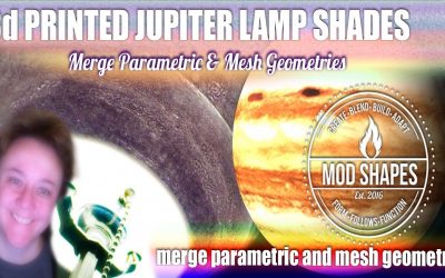 3d Model and Printing My Jupiter Lamp shades – MASSIVE work –  part 1 of 2