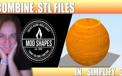 Combine more than one stl in simplify 3d and output the results