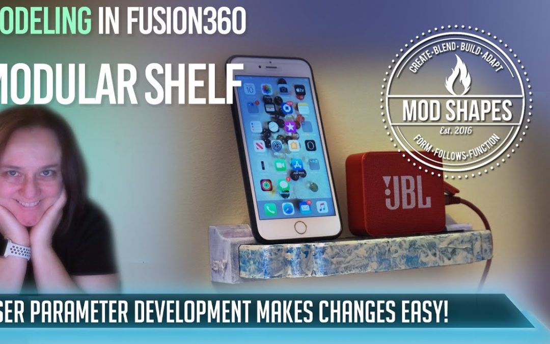 3d Model & Print Shelves in Fusion 360 via User Parameters Fast & Fun!