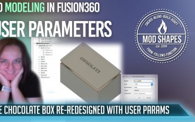 I re-designed the chocolate box using user parameters to demonstrate the process