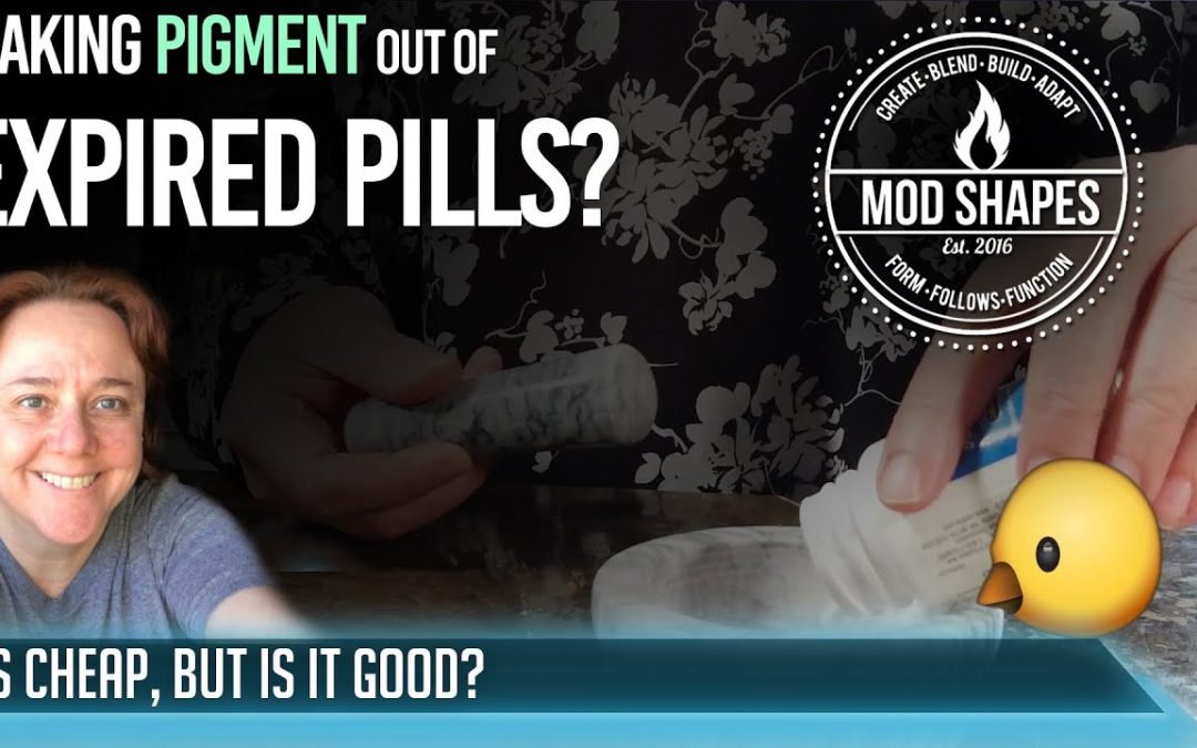 Can You Make Pigment From Expired Allergy Pills?  ModShapes Will Find Out and See.