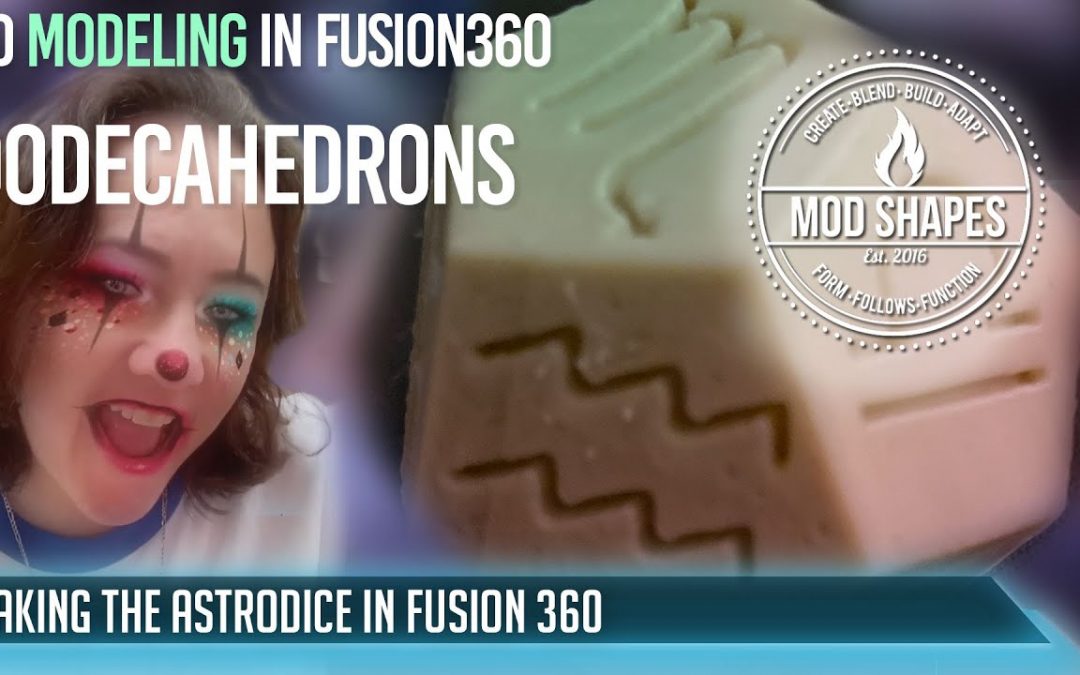 3d Model a Dodecahedron in Fusion 360 – one method.