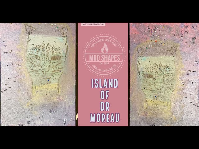 The Island of Dr. Moreau - my first stencil painting