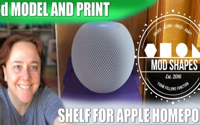 3d Modeling and Printing a Custom Shelf for Our Apple HomePod
