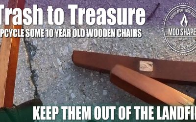 About to Up-Cycle the wood from these 10 year old chairs